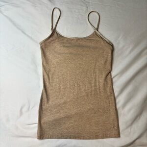 American Eagle - Y2K Tan Spaghetti Strap Top | Size: X-Small